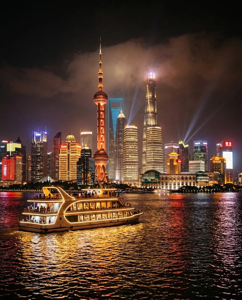 Bund de Xangai à noite